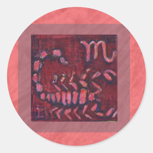 Schorpioen, Sticker (klein) (Voorkant)