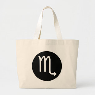Schorpioen Symbool Grote Tote Bag