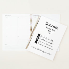 Schorpioen – takenlijst planner