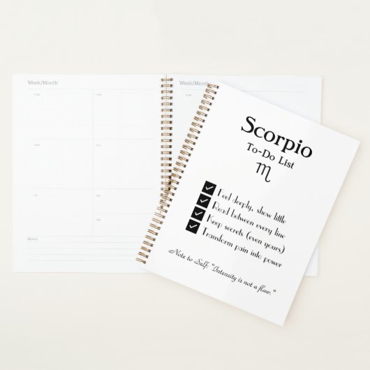 Schorpioen – takenlijst planner (Display)