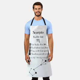 Schorpioen – takenlijst schort