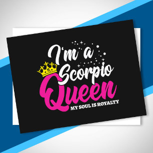 Schorpioen Verjaardags Koningin Oktober November S Briefkaart