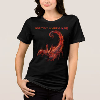 Schorpioen Verjaardagscadeau | Dierenriem | Vurige Tri-Blend Shirt