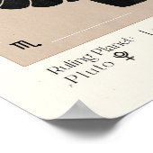 Schorpioen vrouwelijk Poster (Hoek)