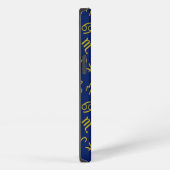 Schorpioen Zodiac + Astrologie Symbolen Patroon Gl iPhone Hoesje (Rechterkant)