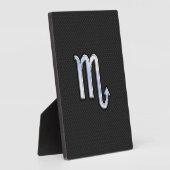 Schorpioen Zodiac chroomachtig teken zwart slangen Fotoplaat (Zijkant)