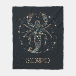 Schorpioen Zodiac Constellation Fleece Deken