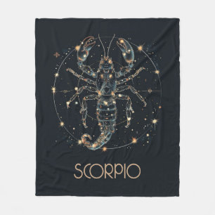 Schorpioen Zodiac Constellation Fleece Deken