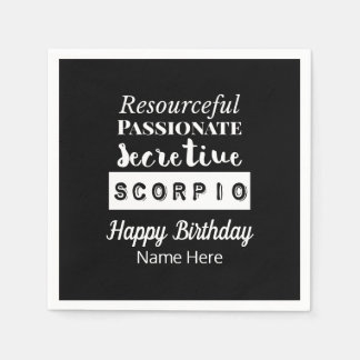 Schorpioen Zodiac Leuke Kenmerken Verjaardag Servet
