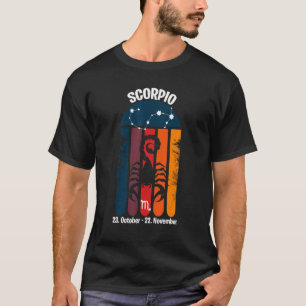 Schorpioen Zodiac Retro Sunset 1 T-shirt