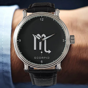 Schorpioen Zodiac Sign Aangepaste tekst Eenvoudig  Horloge