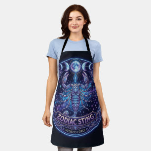 Schorpioen Zodiac Steek Hemels Grafisch Ontwerp Schort