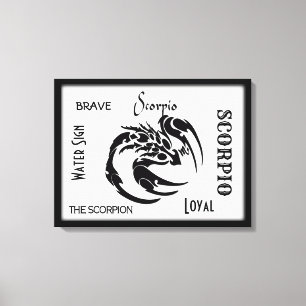 Schorpioen Zodiac Symbool Canvas Afdruk