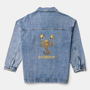 Schorpioen Zodiac Teken Vrouwen Denim Jas Jacket