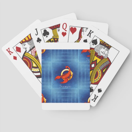 schorpioscoop pokerkaarten (Achterkant)