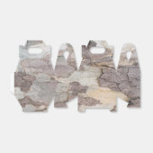 Schors van de vlakke boom bedankdoosjes (Uitgevouwen)