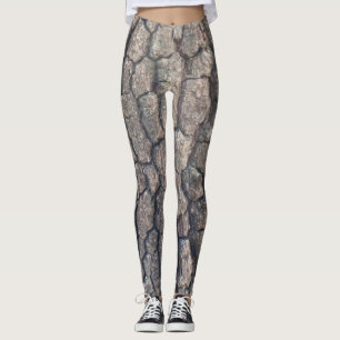 Schors van de vlakke boom leggings