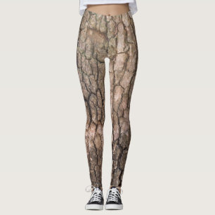 Schors van de vlakke boom leggings