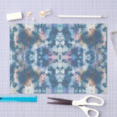 Schorstucco blauw abstractie ontkoppeling structuu tissuepapier (Craft)