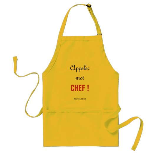 SCHORT APPELEZ-MOI CHEF (Voorkant)