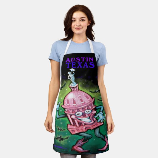 Schort Austin Texas (Gedragen)