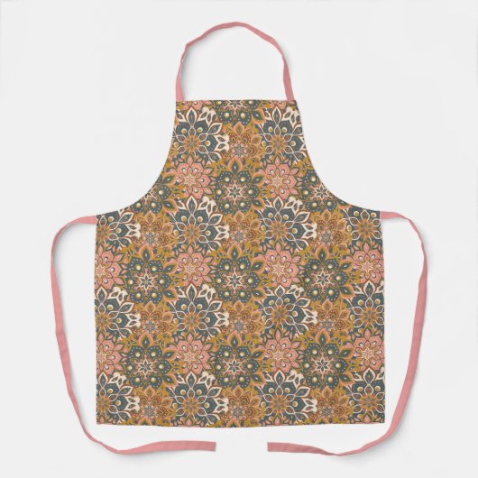 Schort Bright Mandala Pattern (Voorkant)