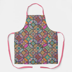 Schort Bright Mandala Pattern