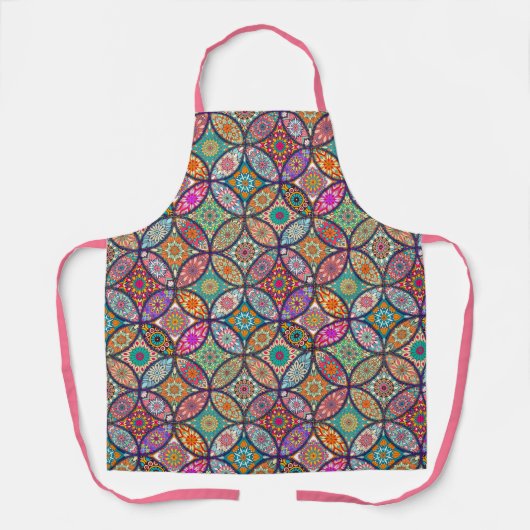 Schort Bright Mandala Pattern (Voorkant)