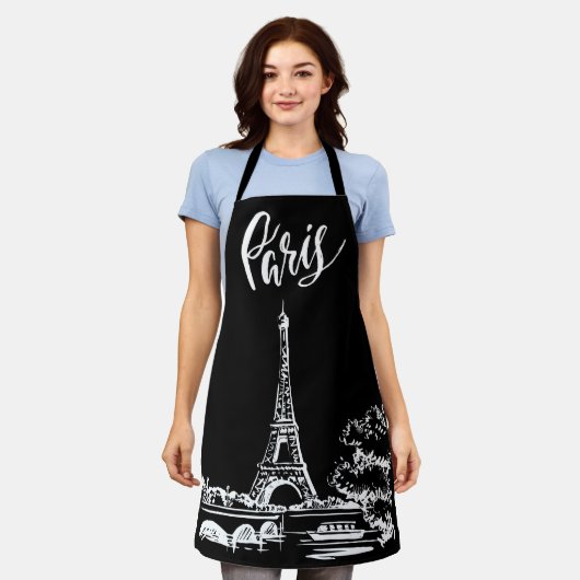Schort Eiffeltoren Parijs (Gedragen)