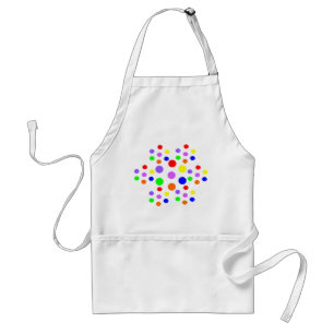 Schort Floral Rainbow Spots