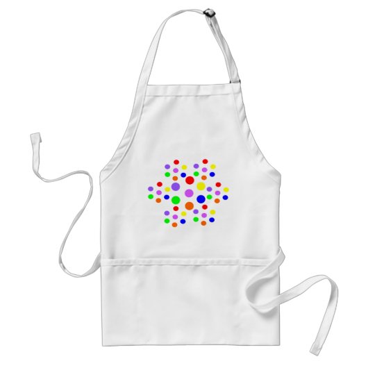 Schort Floral Rainbow Spots (Voorkant)