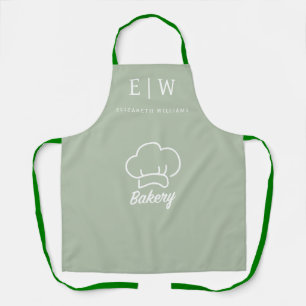 Schort Gepersonaliseerde Bakkerij Chef Hoed Logo