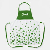 Schort groene klaver (Voorkant)