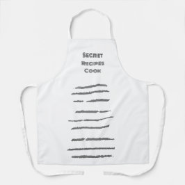 Schort koken Secret Recepten Cook ontwerp