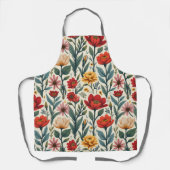 schort met bloemenprint (Voorkant)