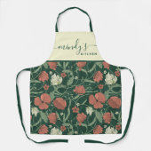 Schort met bloemprint over de hele lengte (Voorkant)