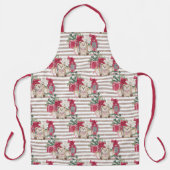 Schort met kerstcadeaubonen en cadeaudozen (Voorkant)