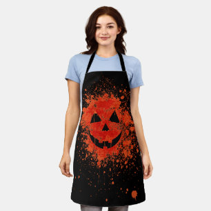 Schort met pompoen Jack O'lantern