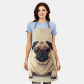 Schort met Pug (Gedragen)