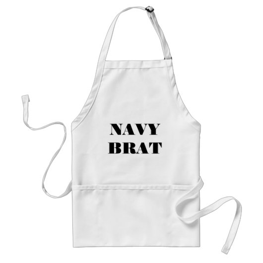 Schort Navy Brat (Voorkant)