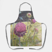 Schort Paarse wilde bloemen (Voorkant)