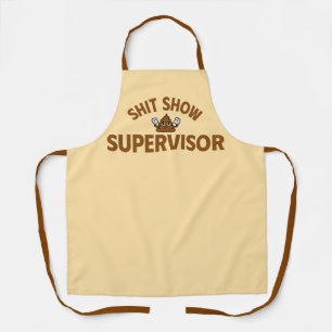 Schort Shhh Show Supervisor Grappig Koken