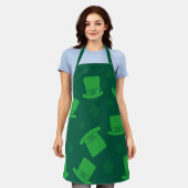 Schort St. Patricks Day Kabouterhoed Groen (Gedragen)