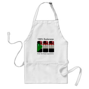 Schort Sudanese vlag Spice Jars
