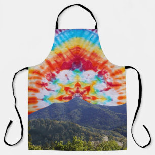 Schort Tie Dye Mt Tamalpais Sky Design