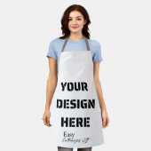 Schort, upload je eigen ontwerp schort (Gedragen)