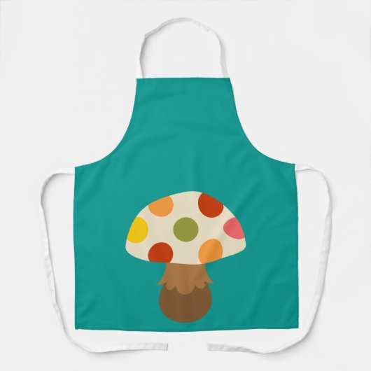 Schort van champignons met een hoge kleur (Voorkant)