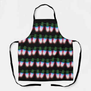 Schort van de Flag Xmas Lights van Puerto Rico