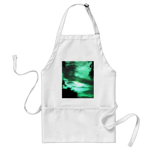 Schort van de Groene Clouded Sky (Voorkant)