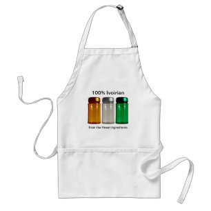 Schort van de Ivoriaanse vlag Spice Jars